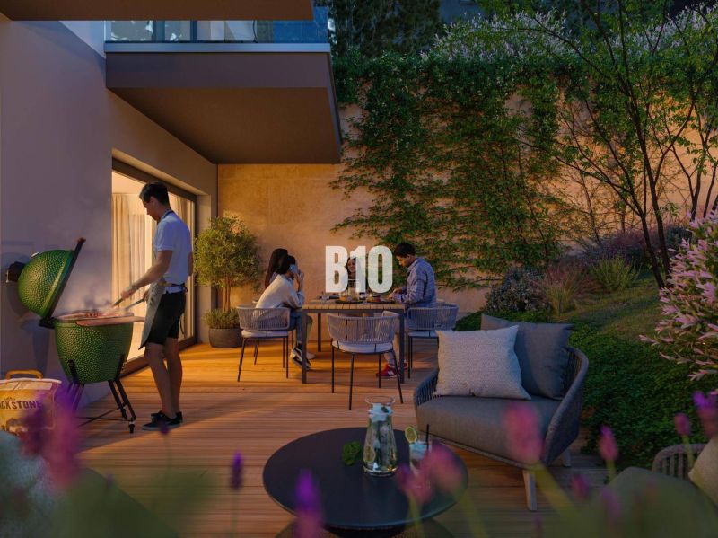 POD VINICAMI - 3IZBOVÉ BYTY V NADŠTANDARDNEJ BOUTIQUE REZIDENCII - Exteriér 3-izbového bytu na Matúškovej ulici v Bratislave III s terasou a grilom.