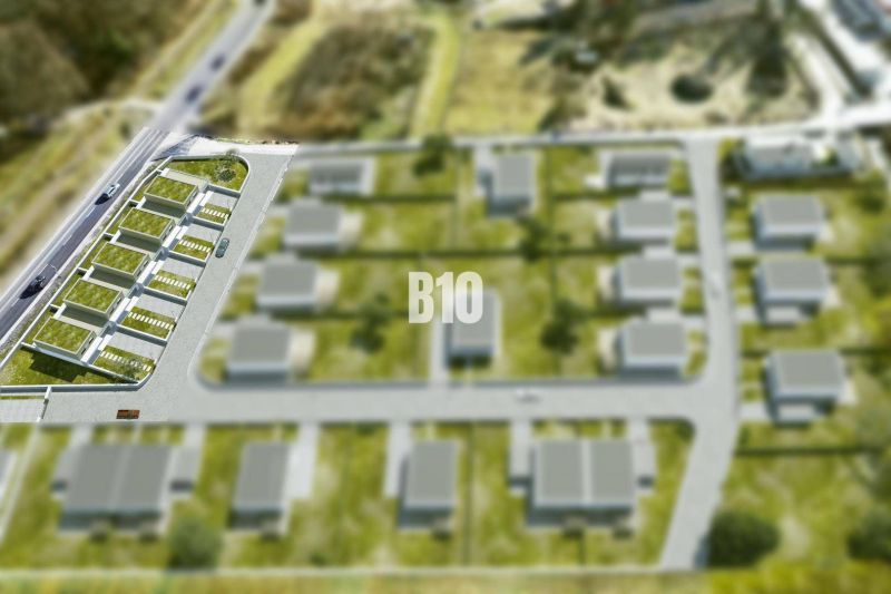NOVÉ TEPLICE – pripravený developerský projekt | 5 RD / viac bytových  - Vizualizácia pozemkov - bývanie v Trenčianskych Tepliciach s cestnou infraštruktúrou.