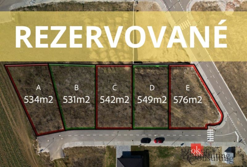 Stavebné pozemky na predaj Častkovce - Rezervované