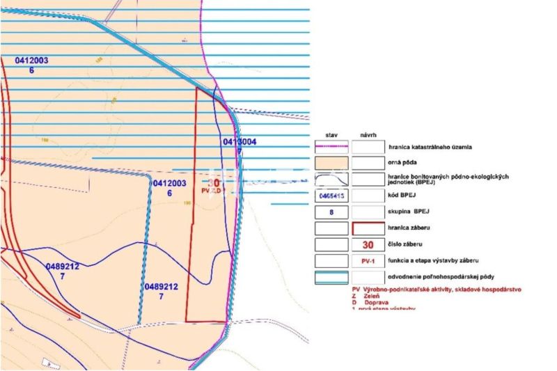 NA PREDAJ: Investičný pozemok 85 291 m² – Rešica, Košice-okolie - Katastrálna mapa zvláštnych nehnuteľností s hranicami a parcelnými číslami.