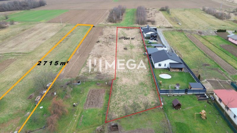 NOVÁ CENA! STAVEBNÝ POZEMOK V POKOJNEJ LOKALITE ZEMPLÍN.HÁMRE - Pozemky na bývanie v Zemplínskych Hámroch na Remeselníckej ulici, rozlohy 2641 m² a 2715 m².