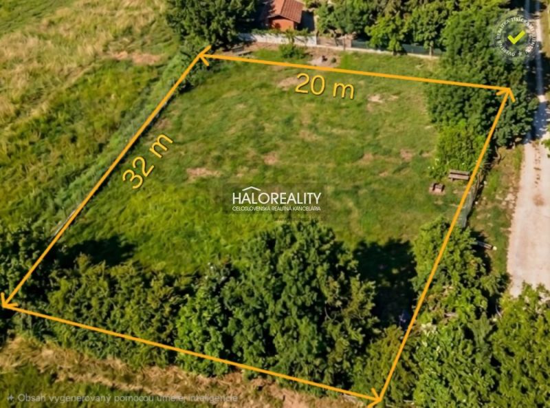 Predaj, pozemok pre rodinný dom 637 m2 Tomášikovo