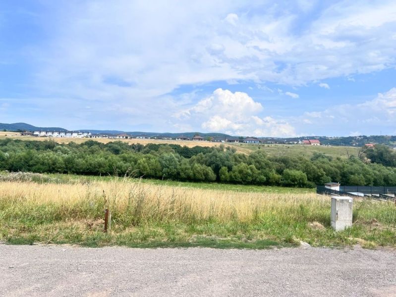Na predaj stavebný pozemok  - Krupina P052ZL - Krajina s lúkou a stromami, výhľad zo stavby na bývanie v Krupine.