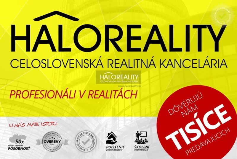Predaj, jednoizbový byt Liptovský Hrádok - Reklamný banner realitnej kancelárie so sloganom 