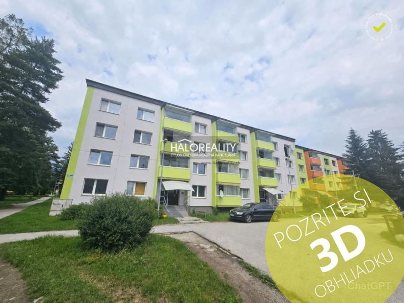 Predaj, trojizbový byt Revúca - EXKLUZÍVNE HALO REALITY