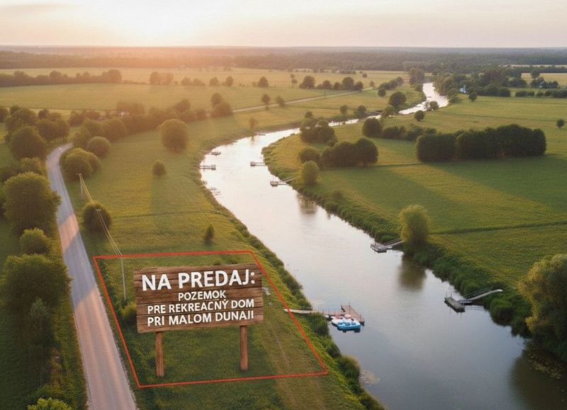 NA PREDAJ SLNEČNÝ POZEMOK PRI MALOM DUNAJI - Pozemky - bývanie pri Malom Dunaji v Bratislave II, vhodné na rekreačný dom.