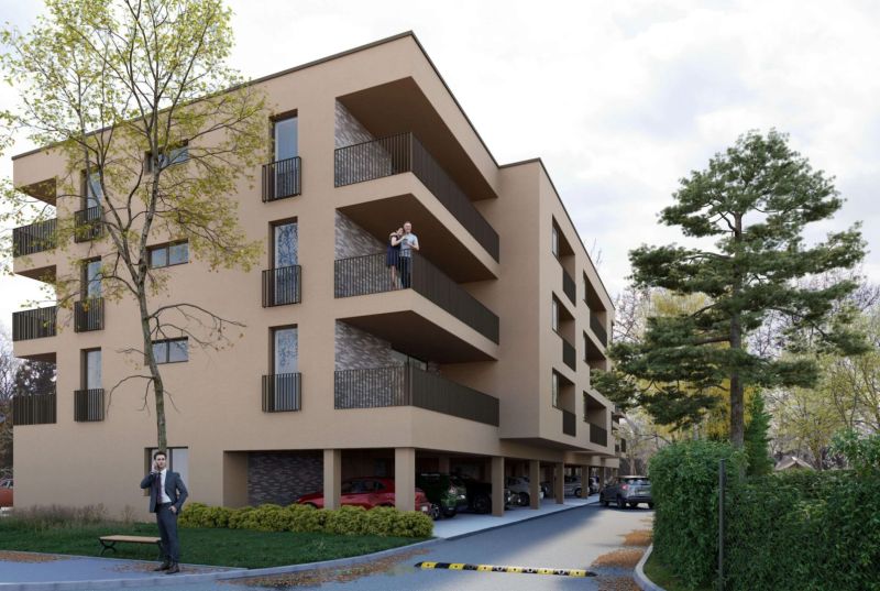Developerský projekt SRDCE GROBU! - Štvorpodlažný bytový dom s balkónmi a parkovaním, obklopený zeleňou na ulici v Bratislave II.