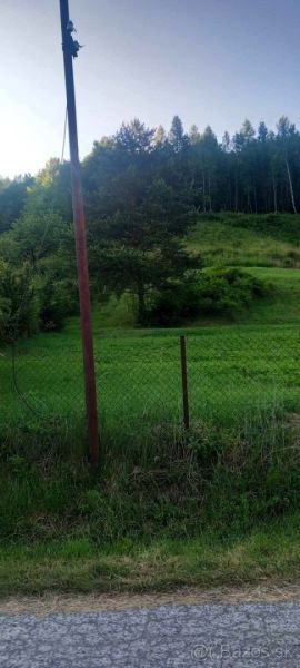 Na predaj stavebné pozemky - 7 500 m² v obci Zubné. - V Zubnom sa nachádza plot so stĺpom, obklopený zeleňou a lesom.