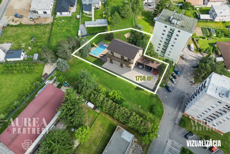 PREDAJ Rovinatý pozemok s IS pre rodinný DOM 1758 m2 Kováčová Zvolen