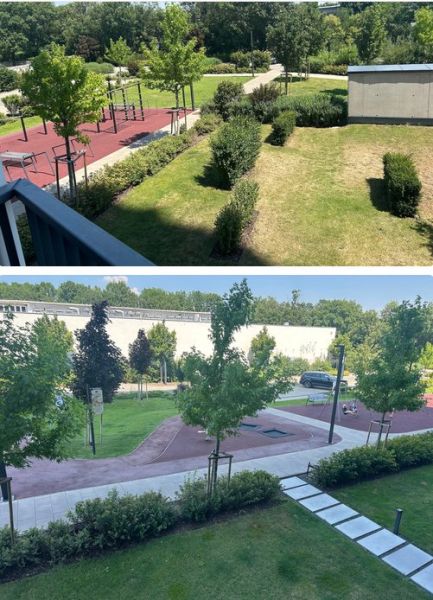 GUTHAUS - 4 izbový byt na Račianskej ulici v Bratislave - Zeleň a ihrisko na Račianskej v Bratislave - Nové Mesto, vhodné pre relax.