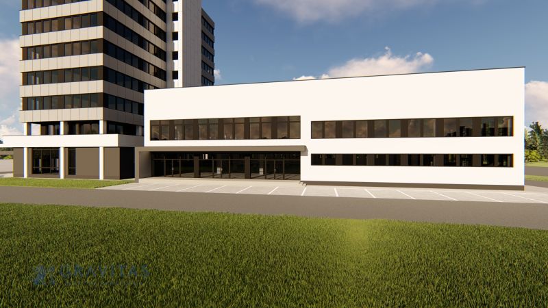 FORVIN TOWER - Prenájom obchodných priestorov - Zvláštne nehnuteľnosti na ulici Liaz, Veľký Krtíš, s modernou fasádou a parkovacími miestami.