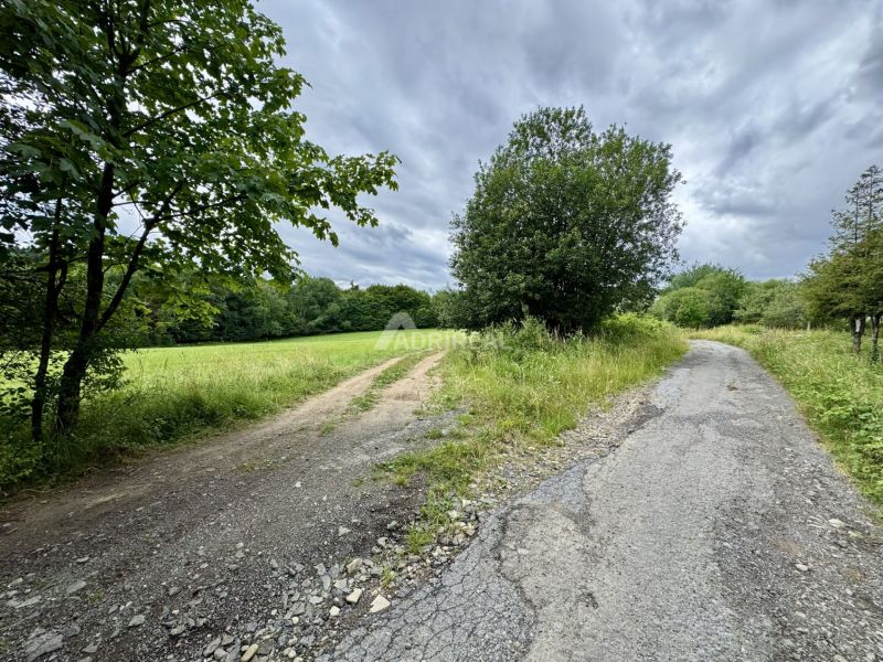 PREDAJ: rekreačný pozemok 564 m2;Bardejov-Zlaté; 39.900 € - Križovatka ciest na rekreačných pozemkoch v Bardejove obklopená zeleňou a oblohou.