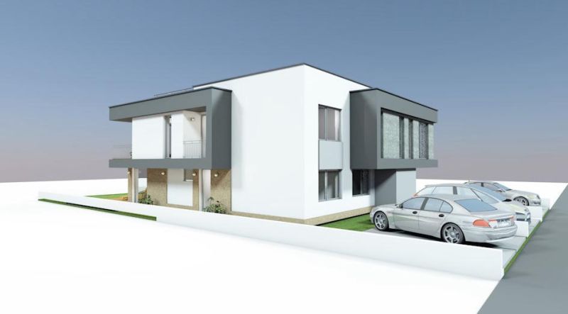 Na predaj stav. pozemok s projektom, Dunajská Lužná - Dvojpodlažný dom v Dunajskej Lužnej s parkovaním, Pozemky - bývanie.