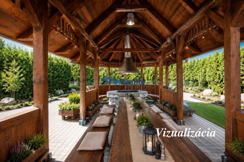 Objekt s historickým nádychom v Banskej Štiavnici - Štefultov - Drevený altánok v gastro priestoroch v Štefultove, Banská Štiavnica, ideálny pre relax a stretnutia.