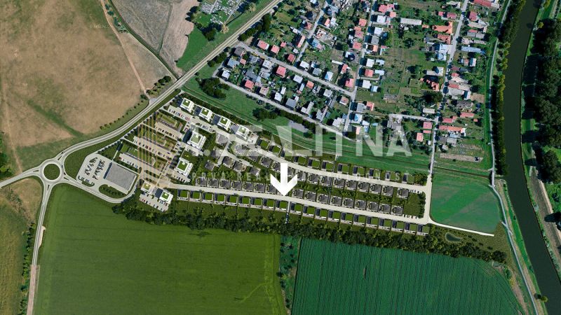 STAVEBNÝ POZEMOK NA SLIAČI, 861M2, SLNEČNICA - Letecký pohľad na pozemky pre bývanie na Slnečnicovej ulici v Sliači.