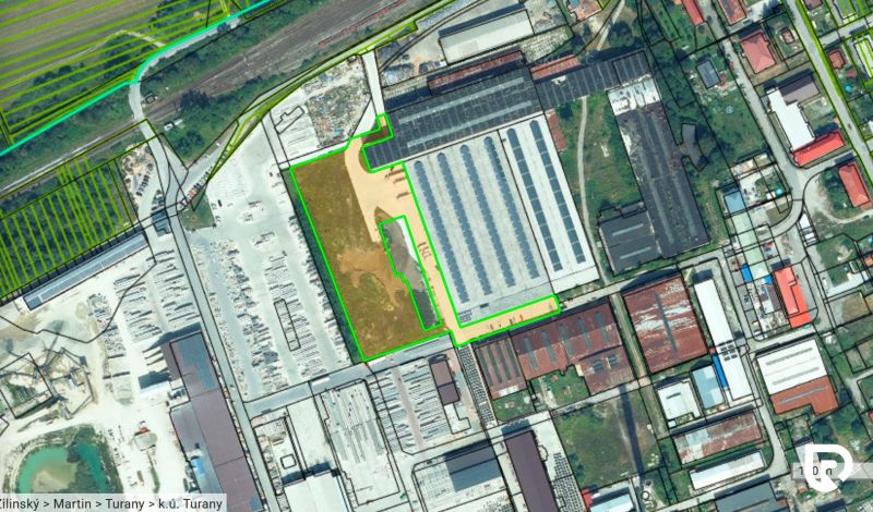 Investičný pozemok 7 040 m² | Turany | Priemyselná výstavba
