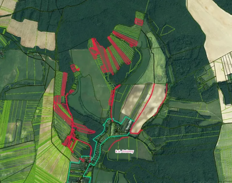 Sušany – 56.000 m2 ORNÁ PÔDA