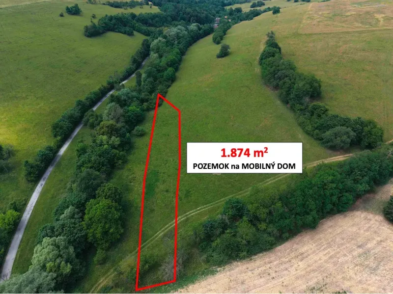 Podbranč - POZEMOK NA MOBILNÝ DOM 1.900 m2