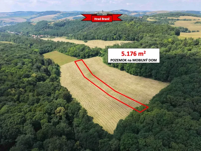 Podbranč – 5.200 m2 POZEMOK na MOBILNÝ DOM - REZERVOVANÉ