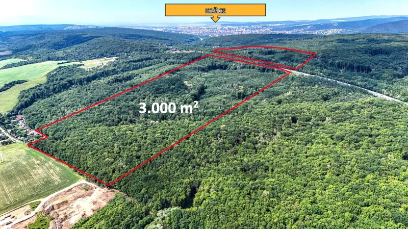 Košice – 3.000 m2 LESNÉ POZEMKY