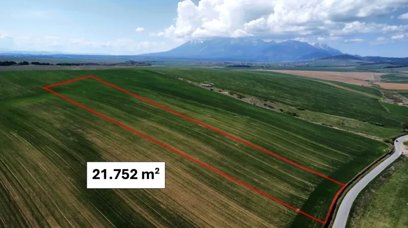 Podhorany – 21.752 m2 ORNÁ PÔDA v podiele 1/1 – Predaj