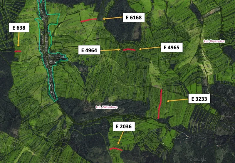 Zábiedovo – 9.700 m2 ORNÁ PÔDA a LES