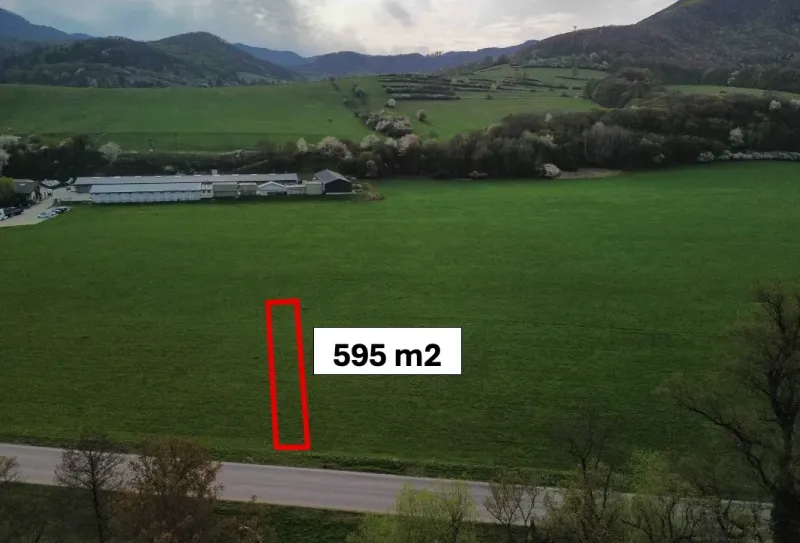 Rudno nad Hronom -595 m2 VÝNIMOČNÝ pozemok v podiele 1/1