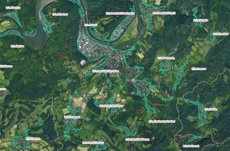 Považská Bystrica – 8.000 m2 LES