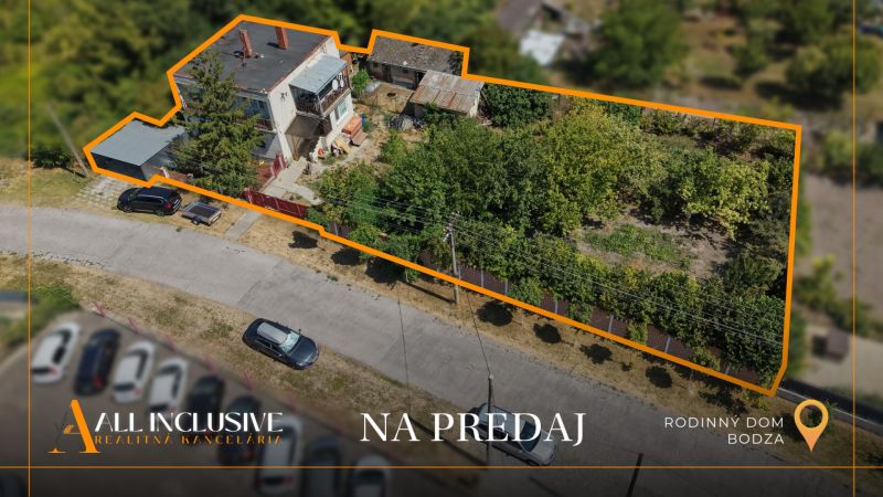  Na predaj 5-izb. poschod. rodinný dom, Bodza - Rodinný dom v Bodzi s priestrannou záhradou a parkovacími miestami na predaj.