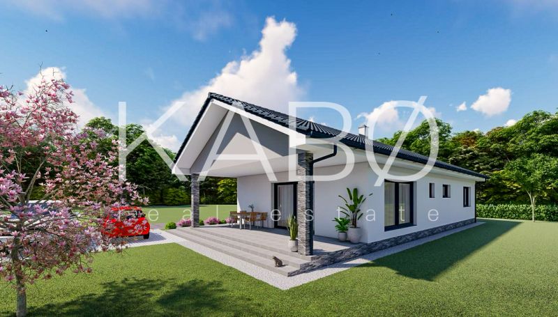 Základová doska na  575 m2 pozemku - Čeľadice  - Rodinný dom s terasou v Čeľadiciach, Pozemky - bývanie, obklopené záhradou a stromami.