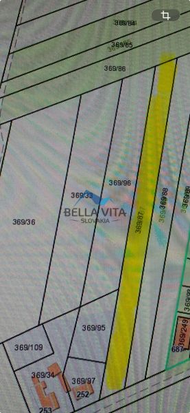 Atraktívny stavebný pozemok v Košútoch, 2470 m2, výhodná cena - Mapa pozemkov v lokalite Košúty pre bývanie, parcelné čísla a hranice pozemkov.