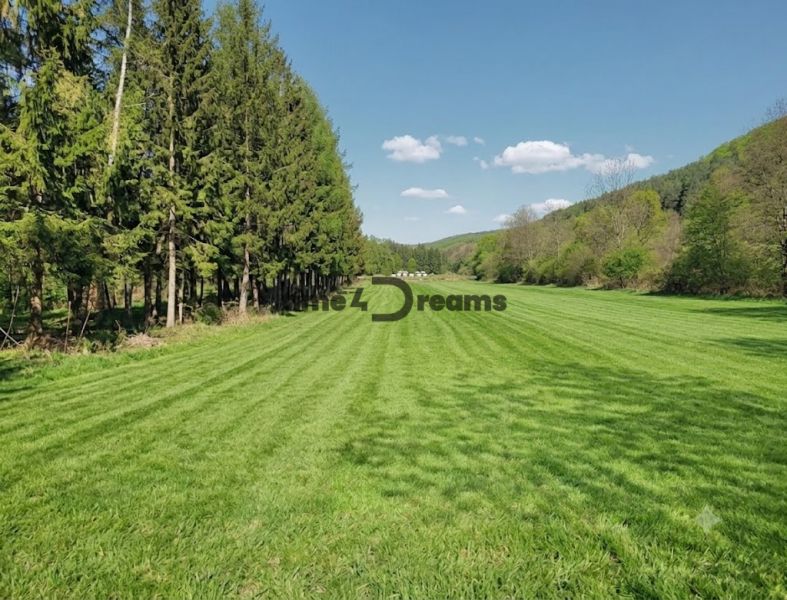 NA PREDAJ rovinatý pozemok -15€m2..HORNÝ TISOVNÍK-okr.Detva - Rozľahlá, upravená lúka obklopená stromami v oblasti Detva, ideálna na pozemky - bývanie.