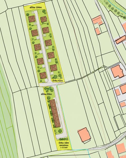 Predaj: Stavebné pozemky 5909m2 v Nesluši vhodné pre developera (SŠ)