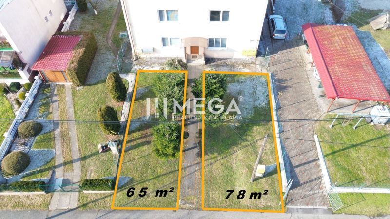 NA PREDAJ KVALITNÝ STAVEBNÝ POZEMOK 741,5 m² V MESTE HUMENNÉ - Dva pozemky na bývanie v Humennom vedľa viacposchodovej budovy, s rozlohou 65 m² a 78 m².