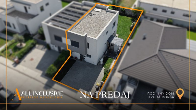 Na predaj 4-izb. RD–časť dvojdomu, Hrubá Borša - Rodinný dom v Hrubej Borši obklopený záhradou, ponuka na predaj.
