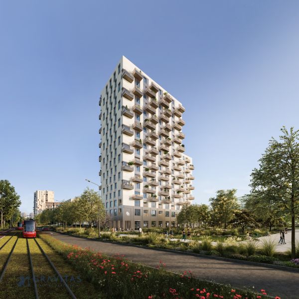 2-izbový byt s predzáhradkou, Brenner – Residence | Ružinov - Moderná bytová výstavba na Mlynských Nivách v Bratislave-Ružinove, vedľa električkovej trate.