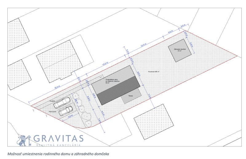 Pozemok Miloslavov, všetky IS, pripravený k výstavbe - Projekt pozemkov pre bývanie na Kraskovej ulici v Miloslavove s rozložením domov.