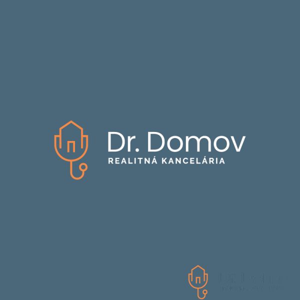 NA PREDAJ ŠTÝLOVÝ A VEĽKÝ 3-IZBOVÝ BYT, KOMPLETNÁ REK., LAMAČ - BA - Logo realitnej kancelárie Dr. Domov s overeným členstvom, štýlový dizajn.