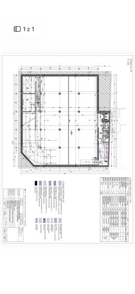 Ponúkame obchodné priestory 800m2 - Plán dispozície pre obchodné priestory so špecifikáciou materiálov a rozmerov.