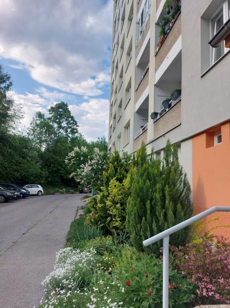 PRENÁJOM: ZARIADENÁ GARSÓNKA NA FONČORDE - Bytový dom na Internátnej ulici v Banskej Bystrici obklopený zeleňou a parkovaním.