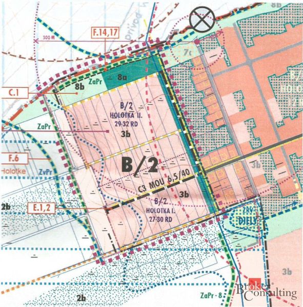 Na predaj pozemky, Lužianky, 60 €/m2 - Mapa znázorňuje plán Pozemkov - bývanie v Lužiankach, s detailmi územia a infraštruktúry.