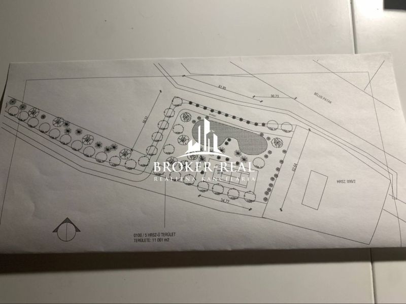 OBJEKT na podnikanie - veľkoobchod, distribúcia, sklad - Plán rozmiestnenia zelene v areáli skladov a hál v oblasti Méra.