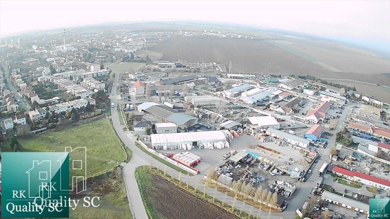 SENEC - NA PREDAJ stavebný pozemok pre šport a rekreáciu - pre develop - Letecký pohľad na priemyselnú oblasť v Senci na ulici Slnečné jazerá sever, Pozemky - bývanie.