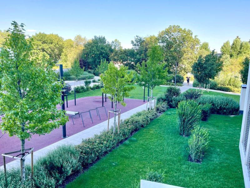 I Exkluzívny byt v projekte GUTHAUS - Park s detským ihriskom a chodníkom v Bratislave - Nové Mesto na Račianskej.