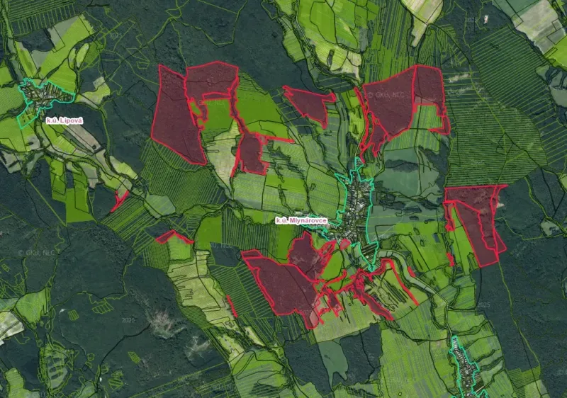 Mlynárovce – 3.000 m2 LESOV (Urbáru)