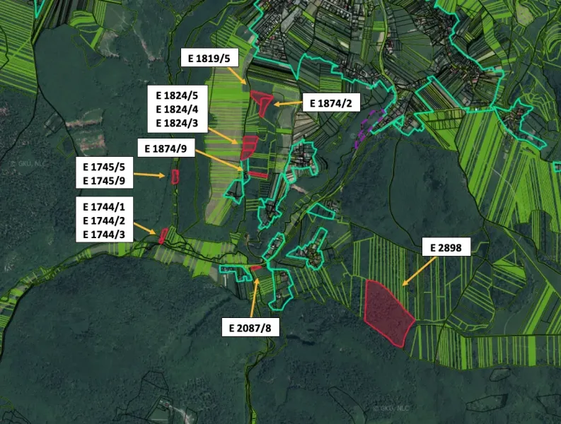 Malá Lehota – 7.350 m2 LESNÉ POZEMKY a PÔDA v komasácii