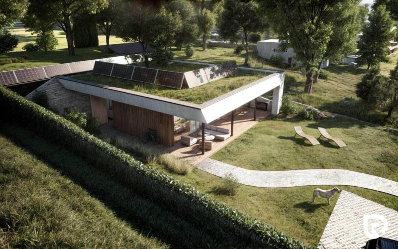 Energeticky úsporný podzemný rodinný dom s pozemkom, Častkovce