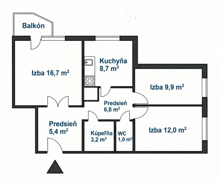 Otvorený výhľad a zeleň: 3-izb byt s Rakúskom na dosah ruky
