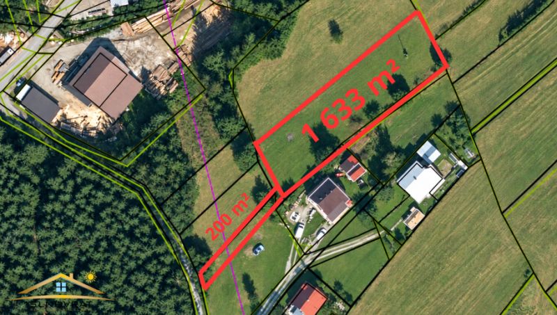 KLOKOČOV – RIEČKY | Priestranný pozemok 1 833 m² s prístupovou cestou