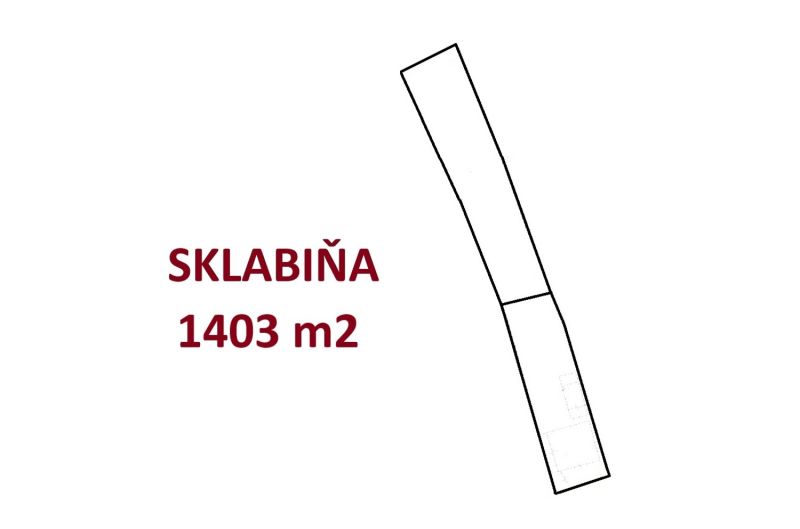 Stavebný pozemok 1403m2 - SKLABIŇA -7 km od mesta Martin